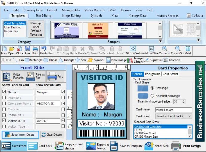 Professional Visitor Id Card Software Professional Visitor Id Card Software