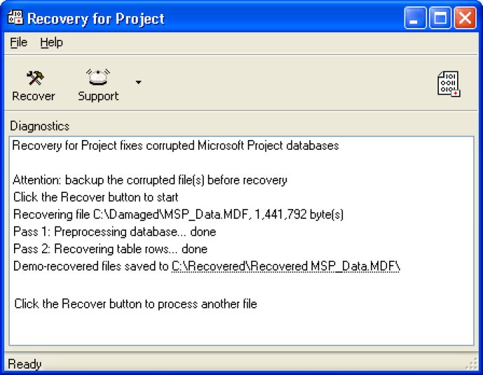 Recovery for Project
