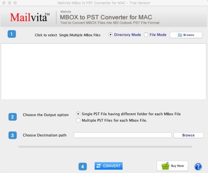 MailVita MBOX to PST Converter for Mac