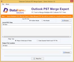 DataVare Outlook PST Merge Exprert