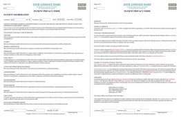 HIPAA Patient Privacy Form - Sample