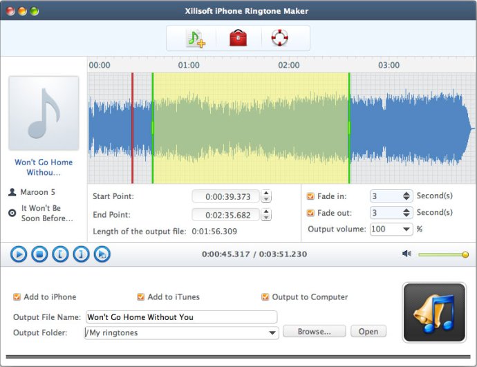 Xilisoft iPhone Ringtone Maker for Mac