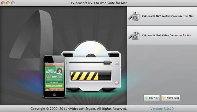 4Videosoft DVD to iPod Suite for Mac