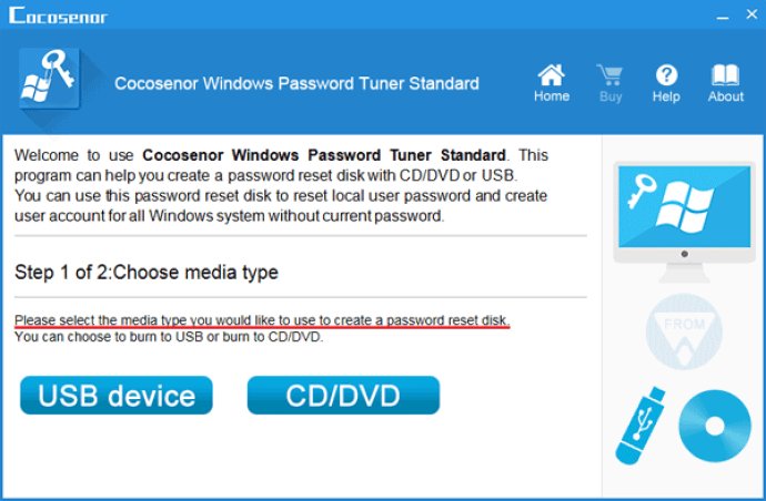 Cocosenor Windows Password Tuner