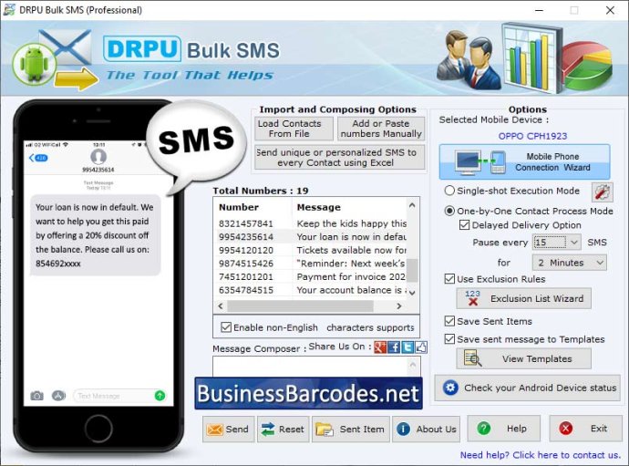 Bulk SMS Sender Application