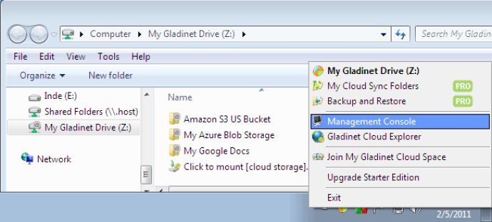 Gladinet Cloud Desktop Starter Edition