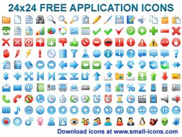 24x24 Free Application Icons