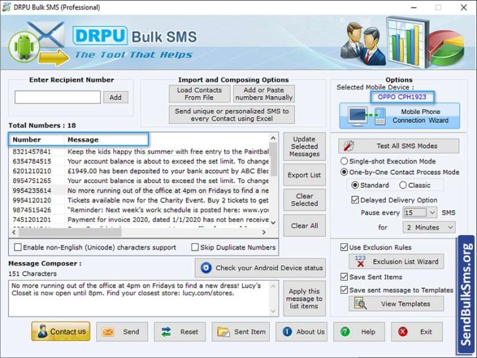 Bulk SMS PC to Mobile
