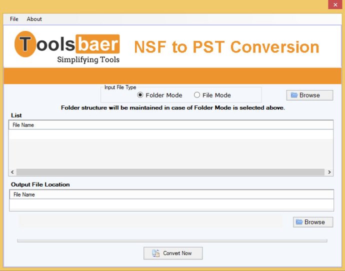 ToolsBaer NSF to PST Conversion