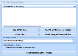 MP3 Files Rename Software