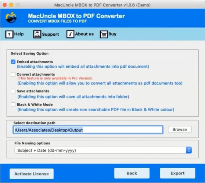 MacUncle MBOX to PDF Converter
