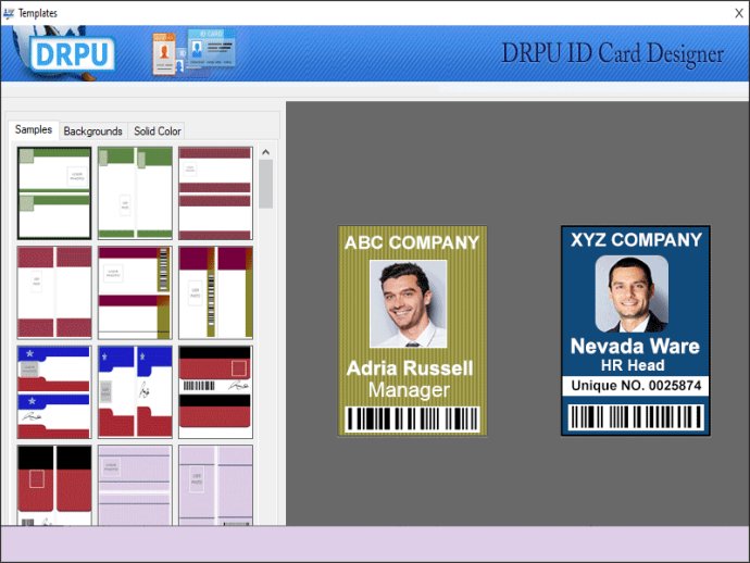 Excel Bulk ID Badges Designing Software