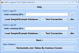 FoxPro Append Two Tables Software
