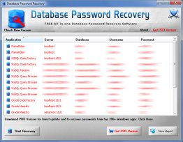Database Password Recovery