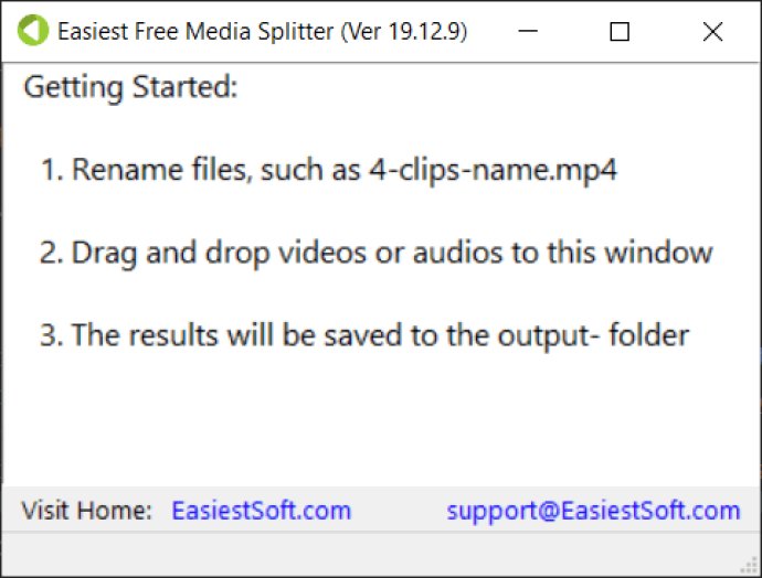 Easiest Free Media Splitter for Windows