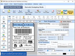Barcode Generator for Publisher