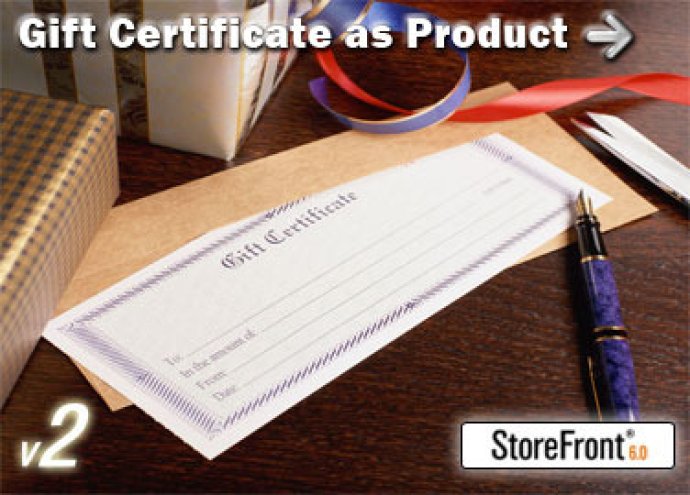 Gift Certificate Add-On for StoreFront