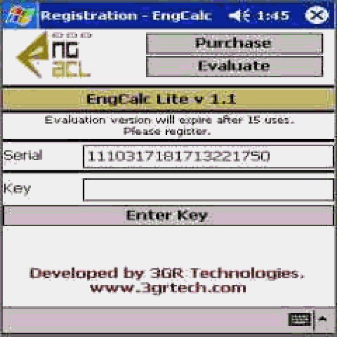 EngCalcLite(Fluid Mchanics) - PocketPC Calculator