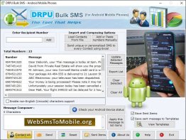 Android Mobile Phone Bulk SMS