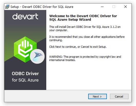 SQL Azure ODBC Driver by Devart