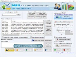 Bulk SMS Tool for Android Mobile