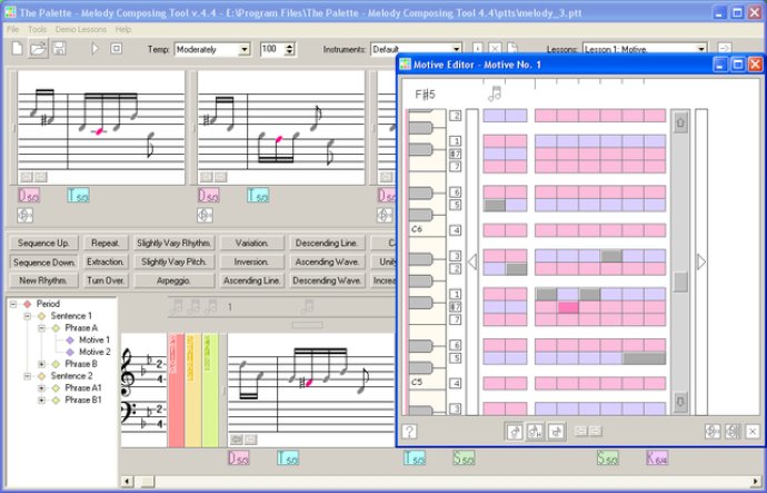 The Palette - Melody Composing Tool