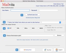 MailVita Yahoo Backup for Mac
