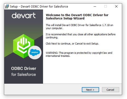 Salesforce ODBC Driver by Devart