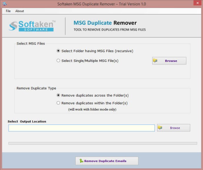 Softaken MSG Duplicate Remover