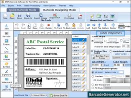 Postal Barcode Generator Software