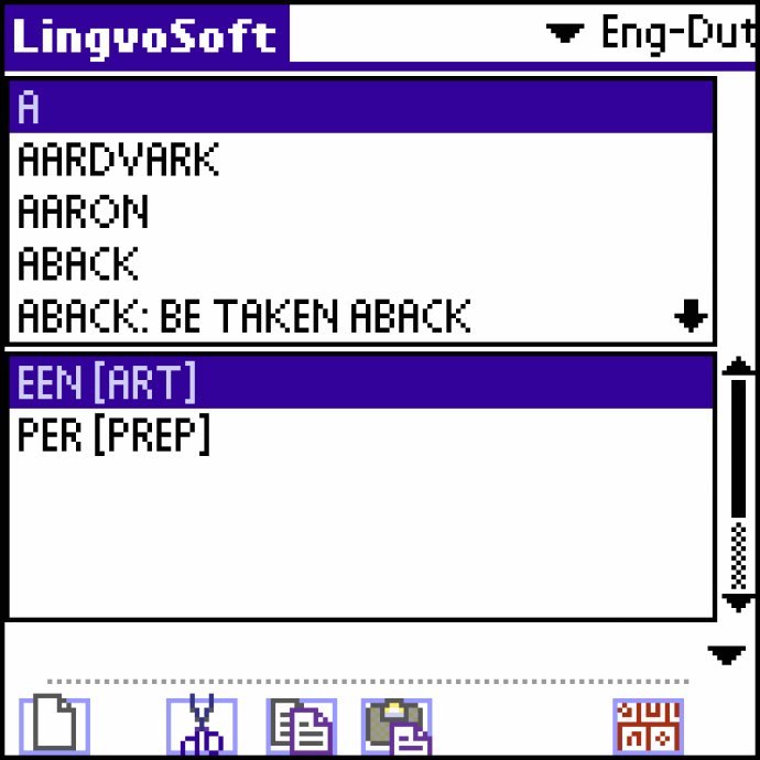 LingvoSoft Dictionary English <-> Dutch for Palm OS