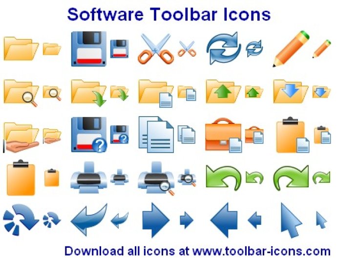 Software Toolbar Icons