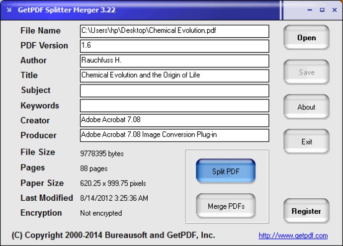 GetPDF Splitter Merger