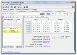 Discounted Cash Flow Analysis Calculator