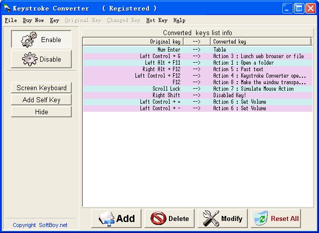Keystroke Converter Keystroke Converter