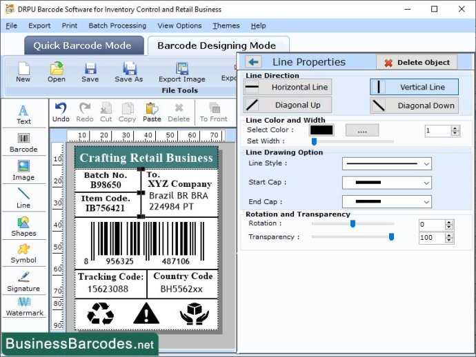 Online Retail Barcode Maker Software