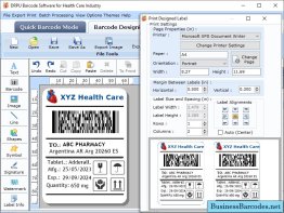 Healthcare Barcode Maker Application