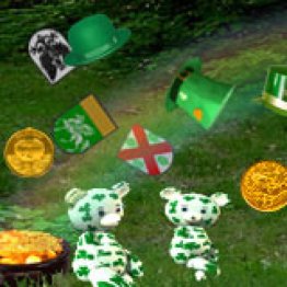 3D Dancing Shamrock Teddy Bears