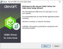 Zoho Desk ODBC Driver by Devart