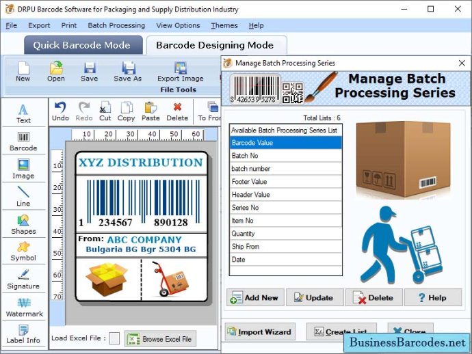 Packaging Industry Barcode Tool