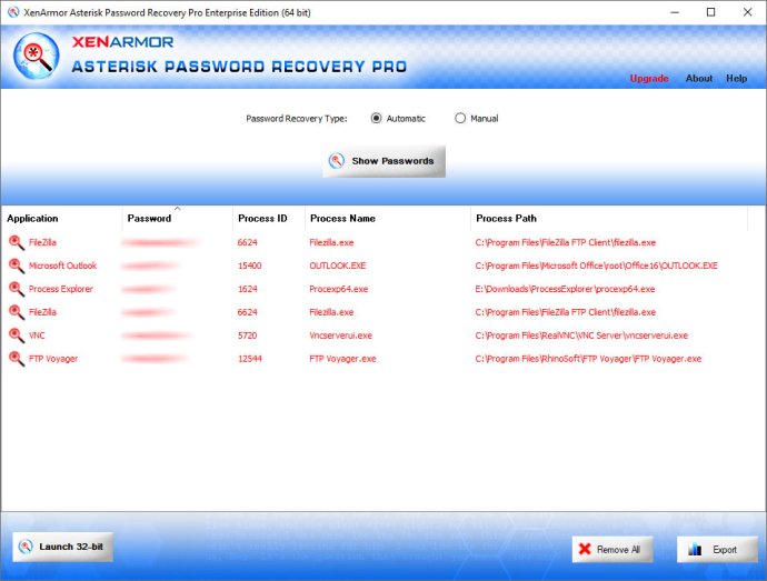 XenArmor Asterisk Password Recovery Pro