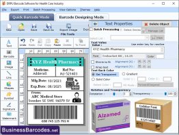 Creating Barcode Label for Healthcare