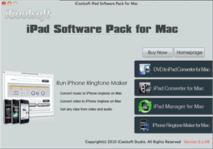 iCoolsoft iPad Software Pack for Mac