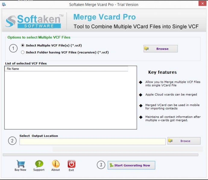 Softaken Merge vCard Pro