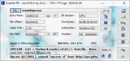 ExEinfo PE Win32 bit identifier