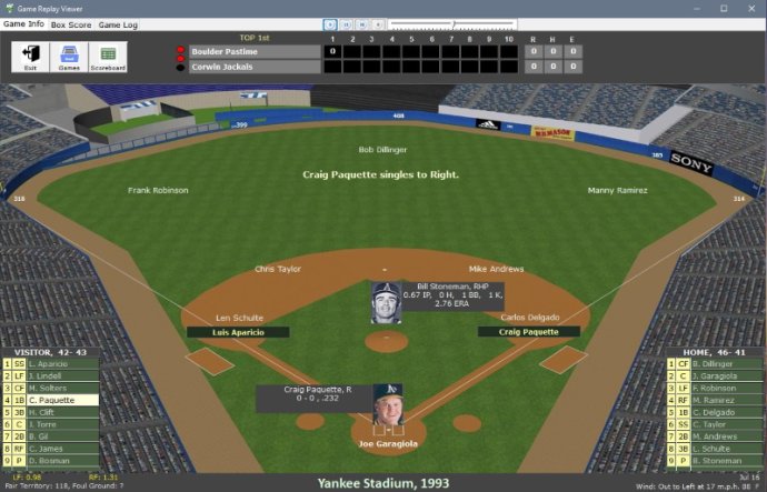 Nostalgia Sim Baseball with Negro League