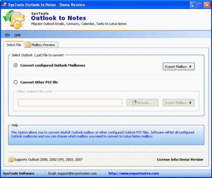 Migrate Outlook to Notes