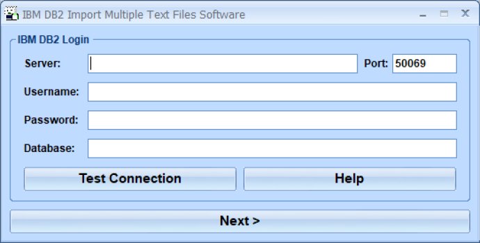 IBM DB2 Import Multiple Text Files Software