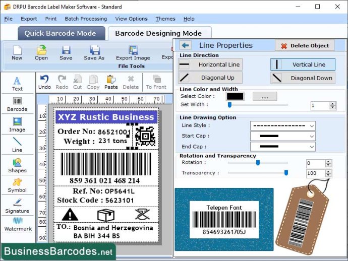 Telepen Barcode Scanning Tool