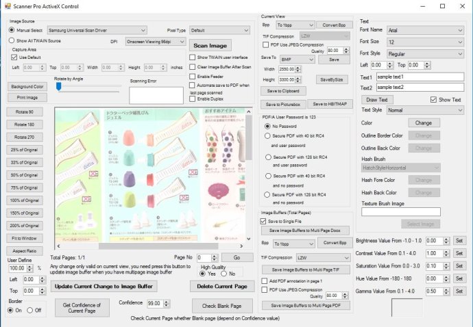 VISCOM Scanner Pro TWAIN  PDF  SDK